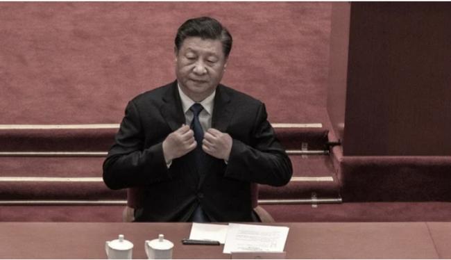 习近平也躺平了，图片热传