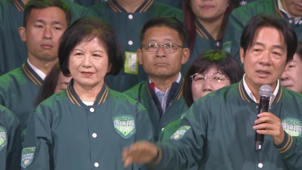 总统赖清德与妻子吴玫如（左）。 （图/翻摄自赖清德YT）
