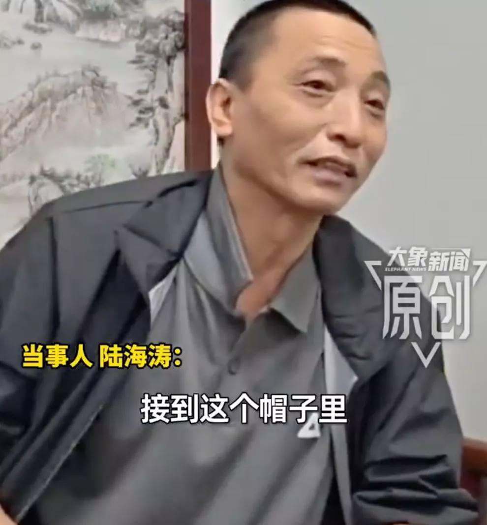 回国后的陆海涛（来源：大象新闻）